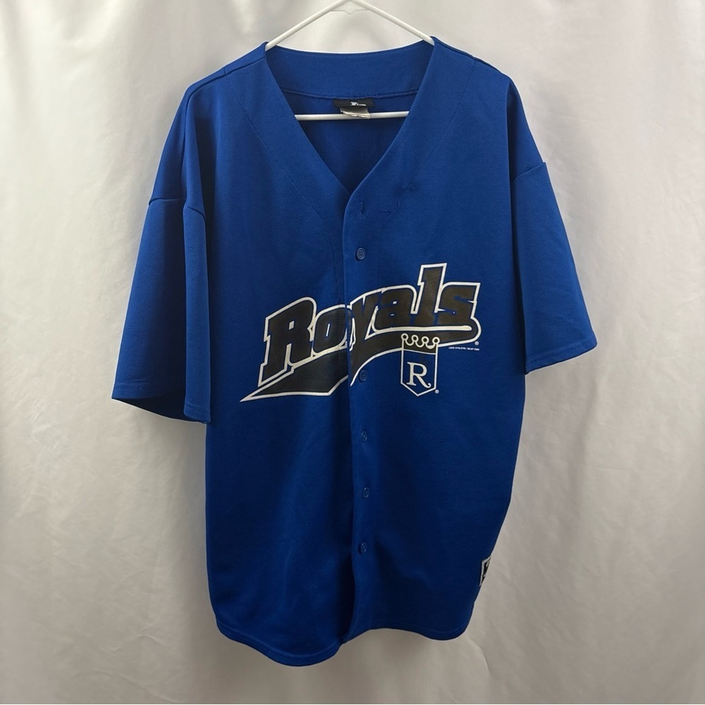 Vintage Kansas City Royals Jersey Sz XL Mens 2000 Y2K Logo Athletic MLB Baseball - Picture 2 of 12